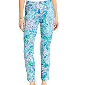 Lilly Pulitzer 29" Kelly Knit Skinny Ankle Pant Size 10